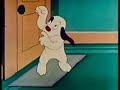 A messy family dog is told by its owner that it will be thrown out in the cold, after three puppies show up on the doorstep, complicating the dog's life. The owner, thinking the dog is responsible for the mess, finally discovers the puppies and all ends well. Animation by George Germanetti and Steve Muffatti. Story by Joe Stultz and Larry Riley. Scenics by Robert Connavale. Music by Winston Sharples. Produced in 1948.Director: Bill TytlaProduction Company: Paramount Pictures & U.M.&M. TV Corporation & Famous Studios ProductionsPublic Domain AFAIK