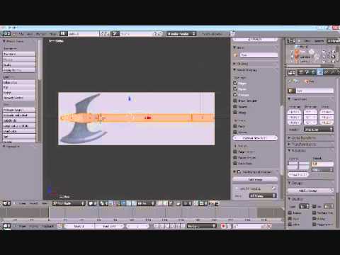 Blender 2.5 animated weapons for games part 1