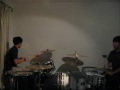 Hugh and Julian on the Drums