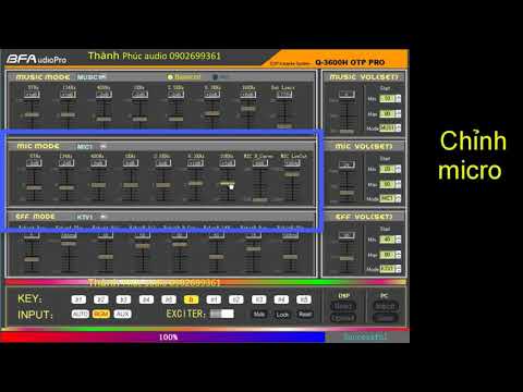 Chỉnh vang AF Q3600H, M550 bằng phần mềm