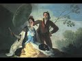 the spanish painter and print maker francisco goya was born in aragon in 1746.  his family moved to zaragoza a few years later.  when he was 14, he became an apprentice to the painter jos� lujan.  he later tried his hand at art in madrid and rome before he began to gain some popularity.  by the time he was 40, he was named court painter to charles iv.  he continued to paint until his death at the age of 82.  he has been called the last of the old masters and the first of the moderns.
