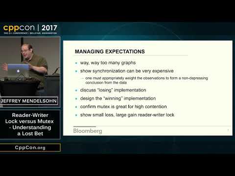 CppCon 2017: Jeffrey Mendelsohn “Reader-Writer Lock versus Mutex - Understanding a Lost Bet”