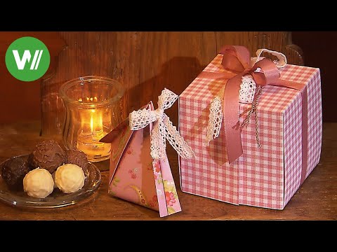 Geschenkbox selber basteln - mit Anleitung