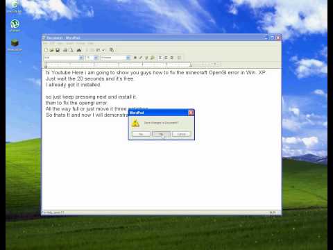 how to fix gl error in minecraft