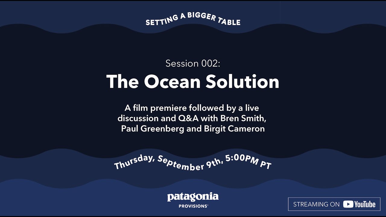 The Ocean Solution Live Premiere and Discussion | Patagonia Provisions