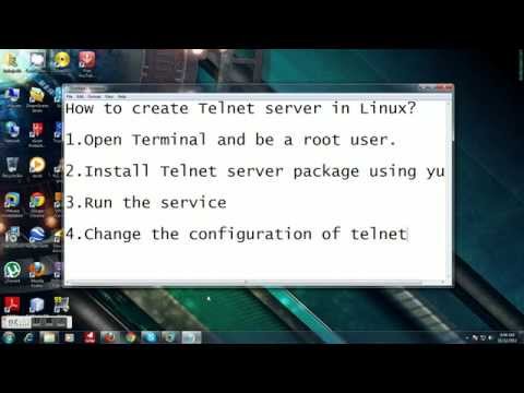 how to enable telnet in linux