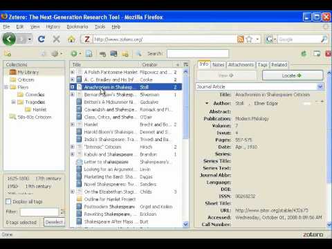 how to organize zotero
