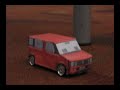 Papercraft Nissan Cube attached to a...