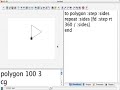 turtle draws regular polygons