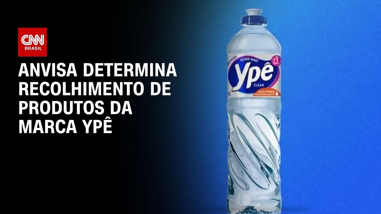 Anvisa determina recolhimento e proíbe fabricação de produtos da marca Ypê | LIVE CNN