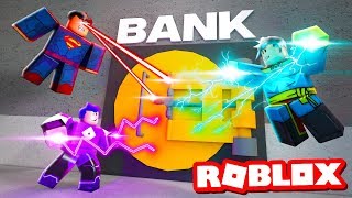 5 Super Villains Vs The Bank Roblox Mad City Roleplay