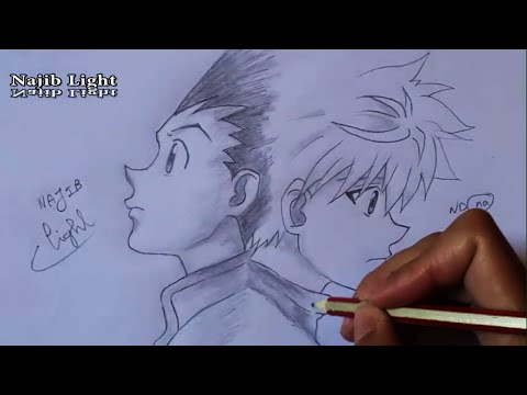 how to draw killua hunter x hunter
