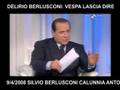 V2-Day Berlusconi in DELIRIO calunnia Di Pietro da Vespa