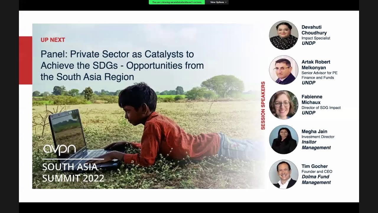 Private sector as catalysts to achieve the SDGs - Opportunities from the South Asia region