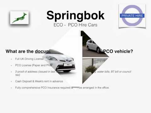 how to pco licence a vehicle
