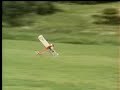 Old model airplane action clips