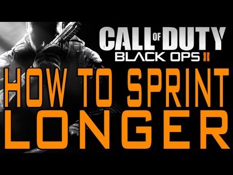 Black Ops 2 - How to Sprint Longer (Call of Duty BO2 Tips and Tricks Run Farther)