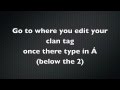 mw3 clan tag symbols §®©