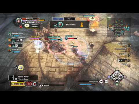 Arathorn Carries a 4v5 win - Guardians of Middle Earth HD Gameplay