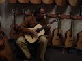 Playing the Gutiar in Santa Cruz CA Sulvins Music