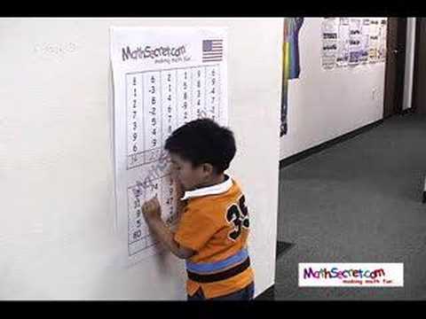 Young children, 4 years, rapid and accurate calculation Sports MathSecret tags.
