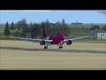 Wizzair Boeing 777 Bukarest Landing
