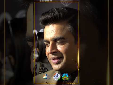Actor @ActorMadhavan along with the cast of "Hisaab Barabar" walks the red carpet at the 55th IFFI