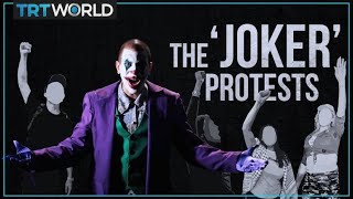 The use of comic book villain "Joker"