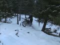 Crf 450 in snow test and tune number two