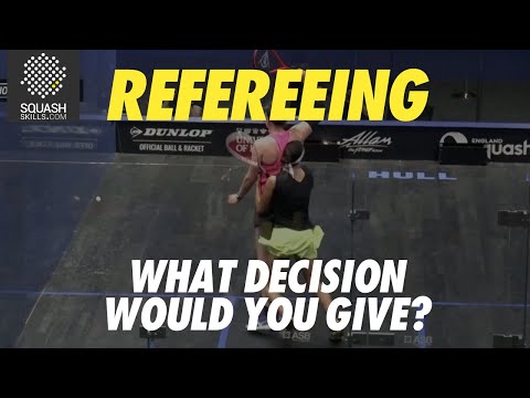 Squash Refereeing: Sarah-Jane Peery v Nouran Gohar - No let