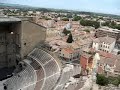 An American in Paris at the Roman Stadium in Provence
