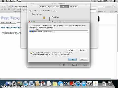 how to change java security settings mac