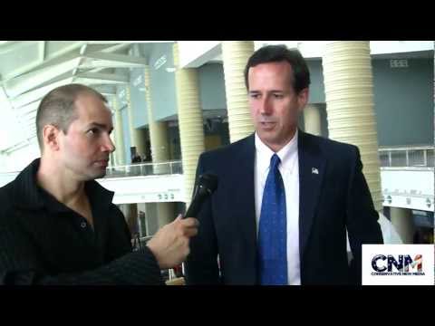Conservative New Media - Exclusive interview of Republican Presidential Candidate Senator Rick Santorum by John D. Villarreal of Conservative New Media.