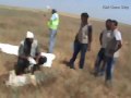 Recovering dead body under Israeli fire (version with effects)