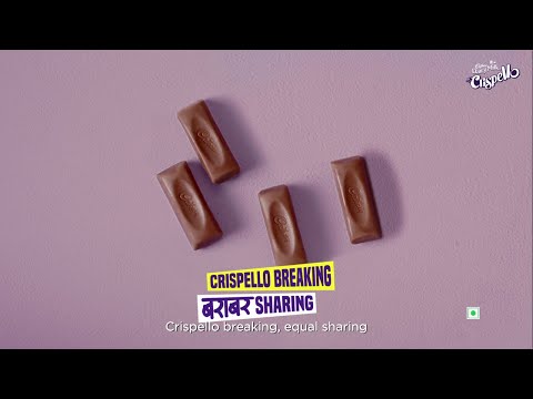 Cadbury Dairy Milk Crispello-Crispello Breaking, Barabar Sharing