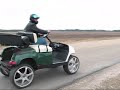 90 MPH in a Fast Supercharged Golf Cart Chased By Police