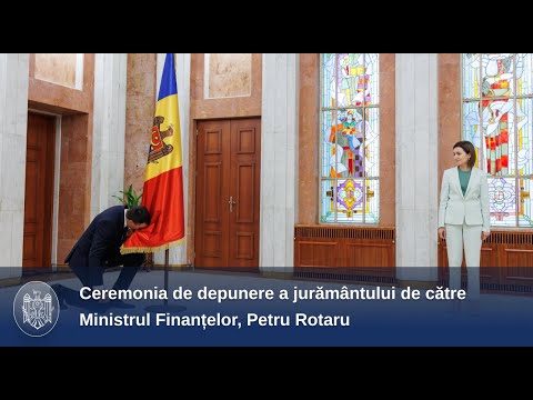 Petru Rotaru a depus jurământul de învestire în funcția de ministru al Finanțelor
