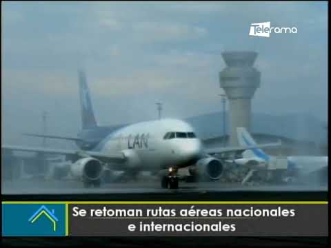 Se retoman rutas aéreas nacionales e internacionales