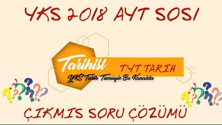 YKS 2018 AYT SOS1 ÇIKMIŞ SORULAR SORU ÇÖZÜMÜ