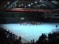 from the event drammen giv akt 2008, in drammen norway. str�msgodset marching band together with cheerleaders from solberg spiders and eiker eagels.
