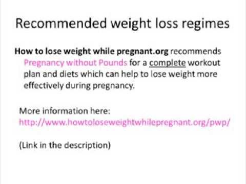 how to lose weight safely while pregnant