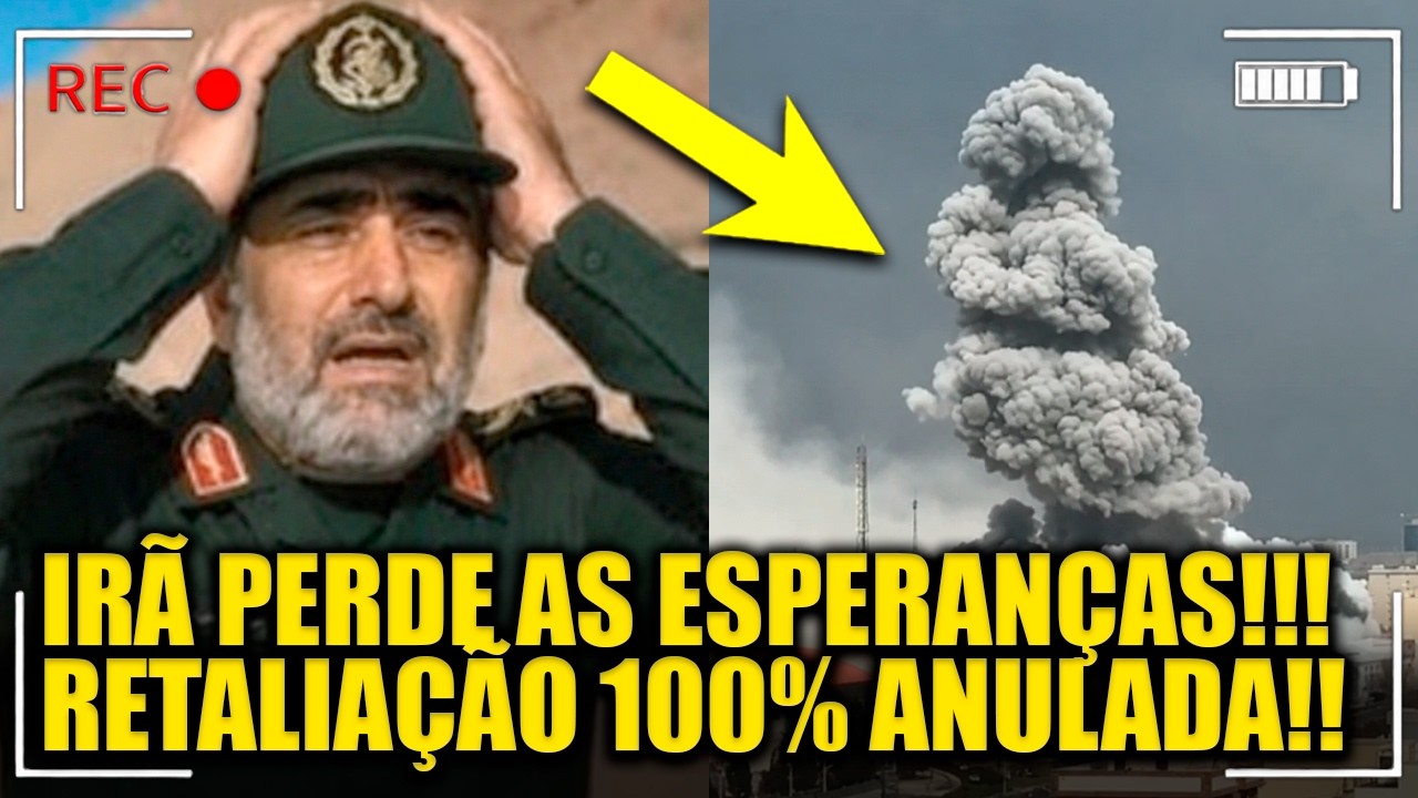Irã RECUA RENDIDO após EUA anularem TODA RETALIAÇÃO!!!