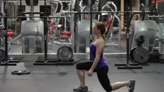Lunges are great for helping you achieve a rounder butt.