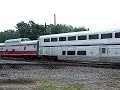 Amtrak Empire Builder #7 at Grand Crossing w/ 3 private cars