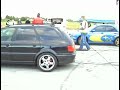 Audi RS2 Vs. Subaru Impreza WRX STI Drag Race [1/4 Mile]