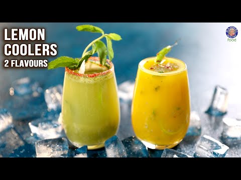 Lemon Coolers in 2 Flavours | Mint Cucumber Cooler | Basil Mango Cooler | Lemon Juice | Ruchi