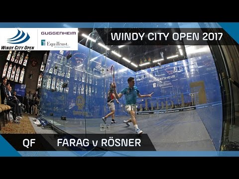 Squash: Farag v Rösner - Windy City Open 2017 QF Highlights