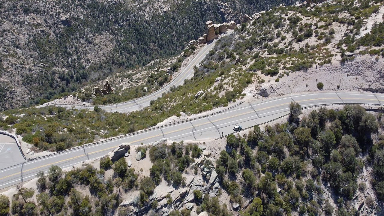 drone on Mt Lemmon