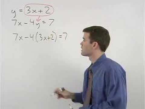 how to use the substitution method