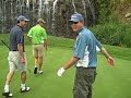 A little banter on the 3th waterfall hole